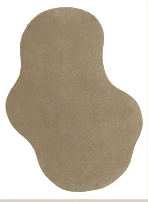 Winnie Taupe Brown Irregular Shape Washable Rug by Miss Amara, a Contemporary Rugs for sale on Style Sourcebook