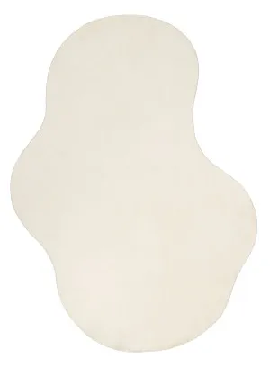 Demelza Neutral Cream Irregular Shape Washable Rug by Miss Amara, a Contemporary Rugs for sale on Style Sourcebook