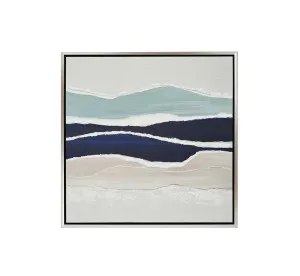 Seascape Mountain Wall Art Canvas 85cm x 85cm by Luxe Mirrors, a Artwork & Wall Decor for sale on Style Sourcebook