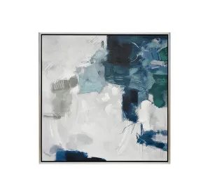 Blue and Grey Series Wall Art Canvas 105cm x 105cm by Luxe Mirrors, a Artwork & Wall Decor for sale on Style Sourcebook