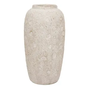 Violet Vase 25x51cm in Distressed White by OzDesignFurniture, a Vases & Jars for sale on Style Sourcebook