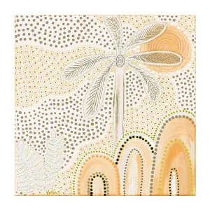 Lazy Days, Peach Yellow Tone , By Domica Hill by Gioia Wall Art, a Aboriginal Art for sale on Style Sourcebook