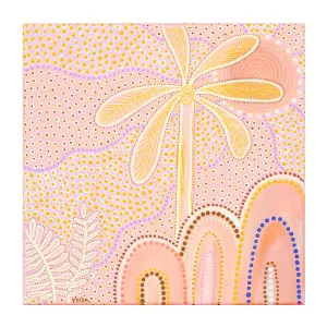 Lazy Days, Pink Tone , By Domica Hill by Gioia Wall Art, a Aboriginal Art for sale on Style Sourcebook