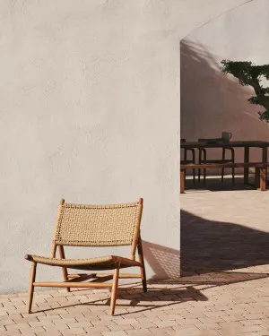 Codolar armchair in solid teak by Kave Home, a Outdoor Chairs for sale on Style Sourcebook