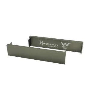 DTA Hayman Alumin 21mm End Caps Brushed Gun Metal 2pk by Beaumont Tiles, a Shower Grates & Drains for sale on Style Sourcebook