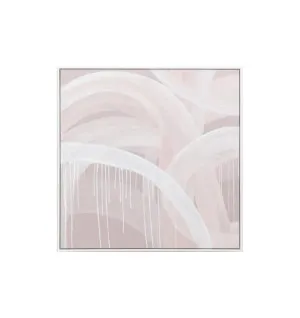 Ex Display - Linus Blush Medium Framed Hand Painted Wall Art by Interior Secrets - AfterPay Available by Interior Secrets, a Prints for sale on Style Sourcebook