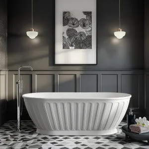 Attica Kensington Freestanding Bathtub Gloss White (Available in 1500mm and 1700mm) by Attica, a Bathtubs for sale on Style Sourcebook