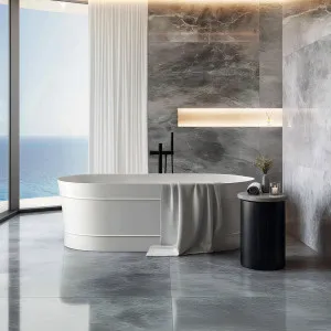 Attica Bondi Free Standing Bathtub Matte White (Available in 1500mm and 1700mm) by Attica, a Bathtubs for sale on Style Sourcebook