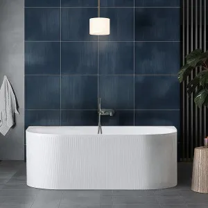Attica Noosa Back to Wall Corner Bathtub Matte White (Available in 1500mm and 1700mm) by Attica, a Bathtubs for sale on Style Sourcebook