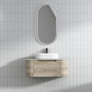 Aulic Hamilton White Oak 900mm Wall Hung Vanity W/ German Hettich Runners by Aulic, a Vanities for sale on Style Sourcebook