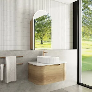Aulic Carita Natural Timber 750mm Single Bowl Wall Hung Vanity by Aulic, a Vanities for sale on Style Sourcebook