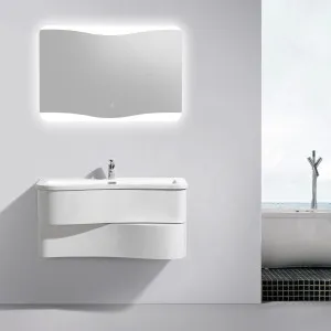 Bel Bagno Formica Gloss White 900mm Single Bowl Wall Hung Vanity and Basin by Bel Bagno, a Vanities for sale on Style Sourcebook