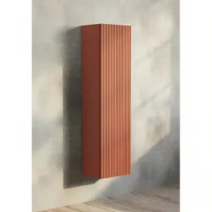 Bel Bagno Rimini Potter's Clay Wall Hung Tall Boy 305mm X 1220mm (Available in Left and Right Hand Door Option) by Bel Bagno, a Vanities for sale on Style Sourcebook