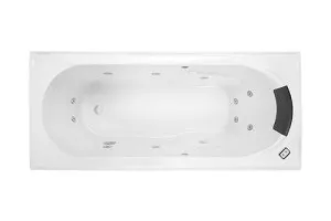 Decina Adatto Inset Contour Spa Bath Gloss White (Available in 1510mm and 1650mm) with 12-Jets by decina, a Bathtubs for sale on Style Sourcebook