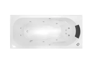 Decina Modena Inset Contour Spa Bath Gloss White (Available in 1515mm, 1635mm and 1785mm) with 12-Jets by decina, a Bathtubs for sale on Style Sourcebook