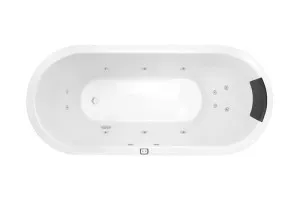 Decina Uno Inset Contour Spa Bath Gloss White (Available in 1530mm and 1700mm) with 12-Jets by decina, a Bathtubs for sale on Style Sourcebook