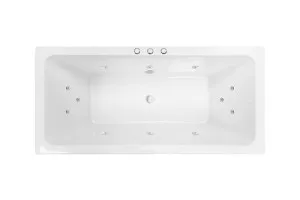 Decina Carina Inset Santai Spa Bath with Gloss White (Available in 1525mm, 1675mm and 1750mm) with 12-Jets by decina, a Bathtubs for sale on Style Sourcebook