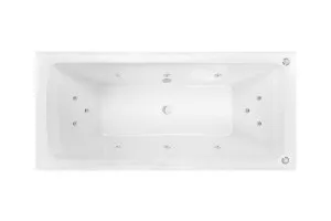 Decina San Diego Inset Santai Spa Bath Gloss White 1790mm with 12-Jets by decina, a Bathtubs for sale on Style Sourcebook