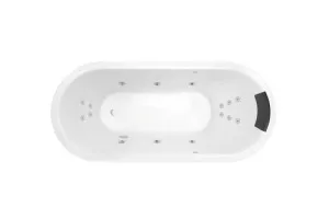 Decina Uno Inset Dolce Vita Spa Bath Gloss White 1700mm with 16-Jets by decina, a Bathtubs for sale on Style Sourcebook