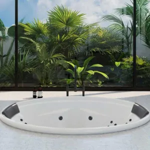 Decina Duo Inset Dolce Vita Spa Bath Gloss White 1850mm with 24-Jets by decina, a Bathtubs for sale on Style Sourcebook