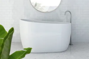 Decina Cosmo Freestanding Bath Gloss White 1300mm
 by decina, a Bathtubs for sale on Style Sourcebook