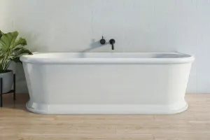 Decina Oxford Back-To-Wall Freestanding Bath Gloss White 1700mm
 by decina, a Bathtubs for sale on Style Sourcebook