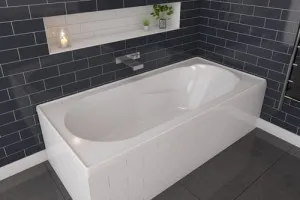 Decina Adatto Inset Bath Gloss White (Available in 1510mm and 1650mm) by decina, a Bathtubs for sale on Style Sourcebook