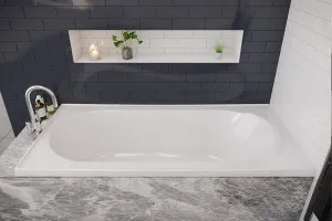 Decina Bambino Inset Bath Gloss White (Available in 1510mm and 1650mm) by decina, a Bathtubs for sale on Style Sourcebook