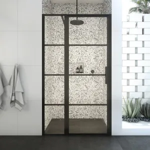 Decina Manhattan Framed Wall to Wall Hinge Shower Screen Matte Black
 by decina, a Shower Screens & Enclosures for sale on Style Sourcebook