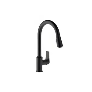 Kohler Taut Pull out Spray Kitchen Sink Mixer 389mm Matte Black by Kohler, a Bathroom Taps & Mixers for sale on Style Sourcebook