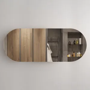 Orio Keswick Light Walnut Mirror Shaving Cabinet 1500mm by Orio, a Shaving Cabinets for sale on Style Sourcebook