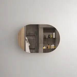 Orio Keswick Light Walnut Mirror Shaving Cabinet 900mm by Orio, a Shaving Cabinets for sale on Style Sourcebook