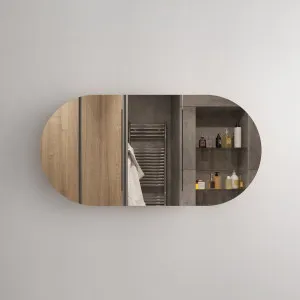Orio Keswick Light Walnut Mirror Shaving Cabinet 1200mm by Orio, a Shaving Cabinets for sale on Style Sourcebook