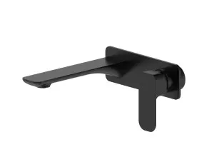 Oskar Wall Basin Mixer Matte Black by Oskar, a Bathroom Taps & Mixers for sale on Style Sourcebook