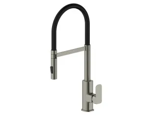 Oskar Pull Out Sink Mixer Brushed Nickel by Oskar, a Bathroom Taps & Mixers for sale on Style Sourcebook