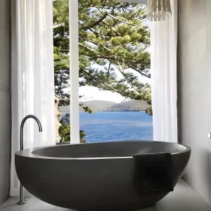 Pietra Bianca Whitney Freestanding Stone Bathtub with Custom Colours (Available in 1600mm, 1700mm and 1800mm) by Pietra Bianca, a Bathtubs for sale on Style Sourcebook