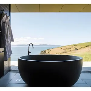 Pietra Bianca Romeo Freestanding Stone Bathtub with Custom Colours (Available in 1350mm and 1500mm) by Pietra Bianca, a Bathtubs for sale on Style Sourcebook