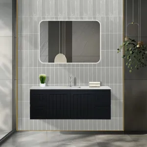 Poseidon Acacia Shaker Matte Black 1500mm Single Bowl Wall Hung Vanity by Poseidon, a Vanities for sale on Style Sourcebook