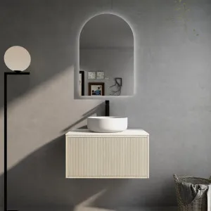 Ceto Bellevue Coastal Oak 750mm Single Bowl Wall Hung Vanity by Poseidon, a Vanities for sale on Style Sourcebook