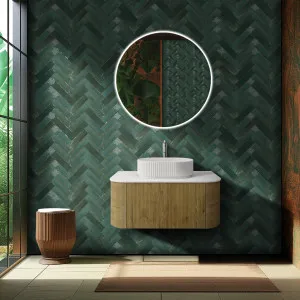 Ceto Bronte Prime Oak 900mm Single Bowl Wall Hung Vanity by Poseidon, a Vanities for sale on Style Sourcebook