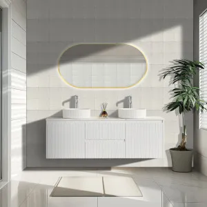 Ceto Brindabella Matte White 1500mm Double Bowl Wall Hung Vanity
 by Poseidon, a Vanities for sale on Style Sourcebook