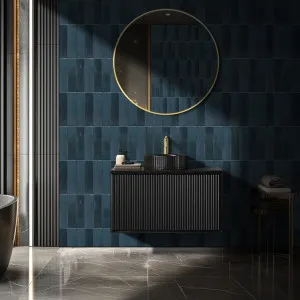 Ceto Kirribilli Matte Black 900mm Single Bowl Wall Hung Vanity
 by Poseidon, a Vanities for sale on Style Sourcebook