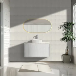 Ceto Kirribilli Matte White 900mm Single Bowl Wall Hung Vanity
 by Poseidon, a Vanities for sale on Style Sourcebook