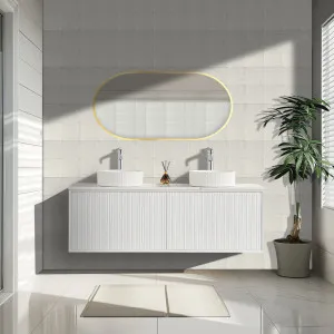 Ceto Kirribilli Matte White 1500mm Double Bowl Wall Hung Vanity
 by Poseidon, a Vanities for sale on Style Sourcebook