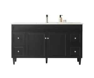 Ceto Harrington Matte Black 1500mm Single Bowl Floor Standing Vanity by Ceto, a Vanities for sale on Style Sourcebook