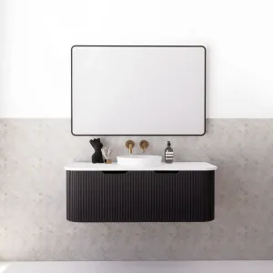 Riva Bergen Matte Black 1200mm Single Bowl Wall Hung Vanity by Riva, a Vanities for sale on Style Sourcebook