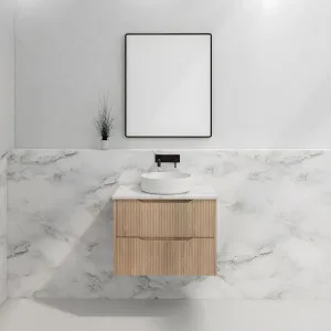 Riva Bali American Oak 750mm Single Bowl Wall Hung Vanity by Riva, a Vanities for sale on Style Sourcebook