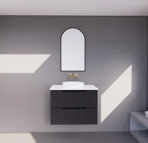 Riva Bali Matte Black 750mm Single Bowl Wall Hung Vanity by Riva, a Vanities for sale on Style Sourcebook