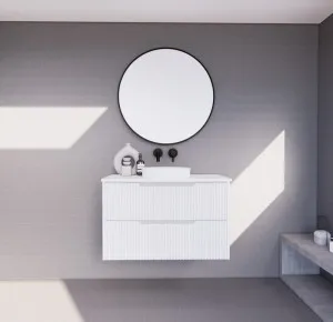 Riva Bali Matte White 900mm Single Bowl Wall Hung Vanity by Riva, a Vanities for sale on Style Sourcebook