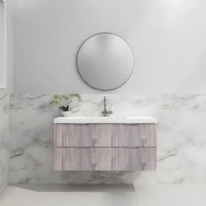Riva Bali White Oak 1200mm Single Bowl Wall Hung Vanity by Riva, a Vanities for sale on Style Sourcebook